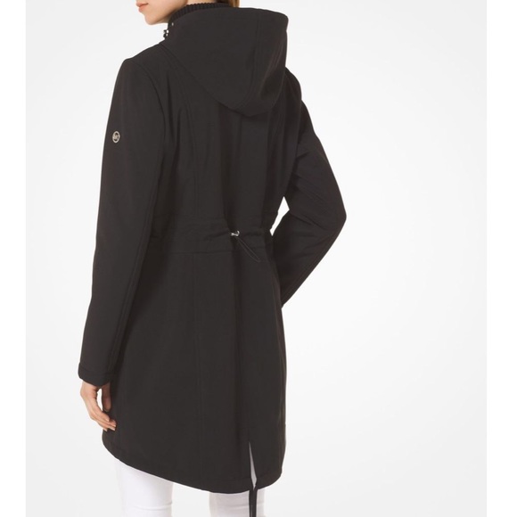 Michael Kors Hooded Soft Coat 🧥 Black W AUTHENTIC - Picture 3 of 8